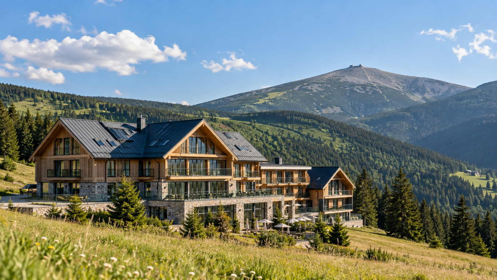 Horský hotel pod Sněžkou v Krkonoších